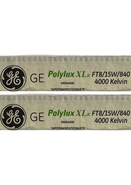 General Electric 15W 840 4000K (Günışığı) G13 Duylu T8 Floresan (2 Adet)