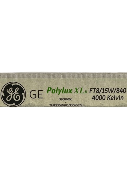 General Electric 15W 840 4000K (Günışığı) G13 Duylu T8 Floresan (2 Adet)