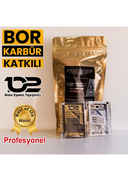 102 Nano Epoksi Bor Karbür Katkılı (4'lü kullanım paketi +1pk hediye)