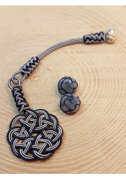 Bakır El Işi Kazaz Püskül & 2 Habbeli Takım (45576) fiyatları