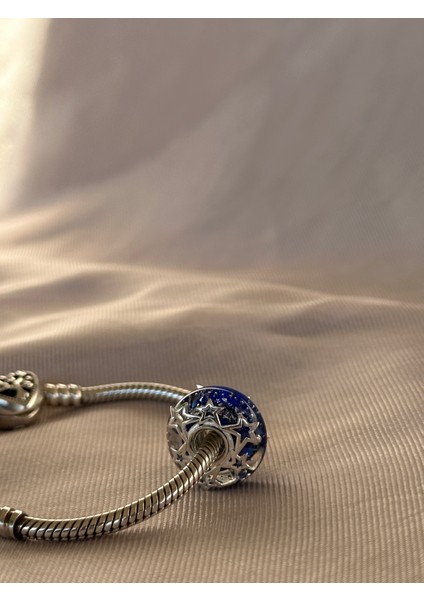 Galaksi Mavisi ve Yıldız Murano Charm