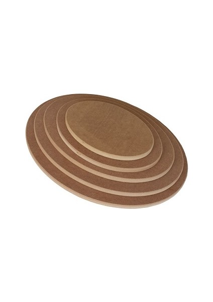 Altınyapı Hobi Market 5 ' Li Düz Oval Duvar Panosu Mdf  ( Mdft-09 )