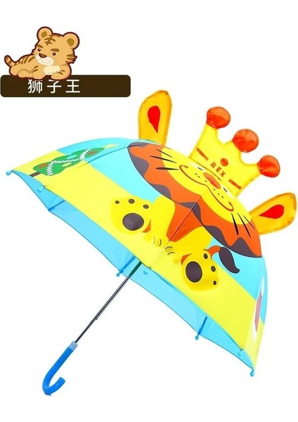 Aslan Karakterli Figürlü Şemsiye Küçük Boy