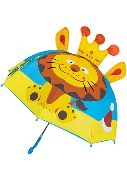 Aslan Karakterli Figürlü Şemsiye Küçük Boy modelleri