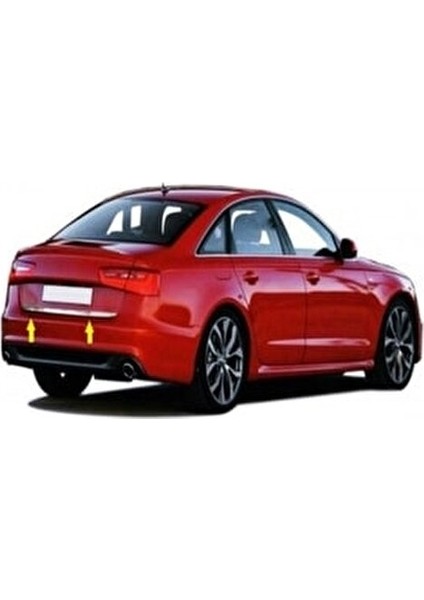 Audi A6 Krom Bagaj Alt Çıtası 2010-2018 Paslanmaz Çelik