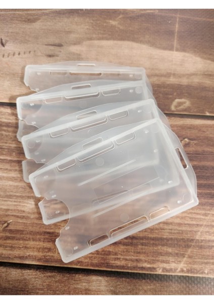 4lü Yatay Dikey Çift Taraflı Şeffaf Kart Koruyucu