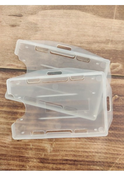 2li Yatay Dikey Çift Taraflı Şeffaf Kart Koruyucu