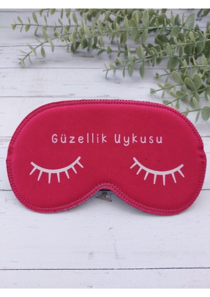 Güzellik Uykusu Uyku Bandı Göz Bandı Baskılı Pamuk Seyahat Uyku Bandı