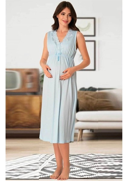 Lohusa Gecelik Mavi - 8033