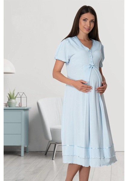 Lohusa Gecelik Mavi - 8023