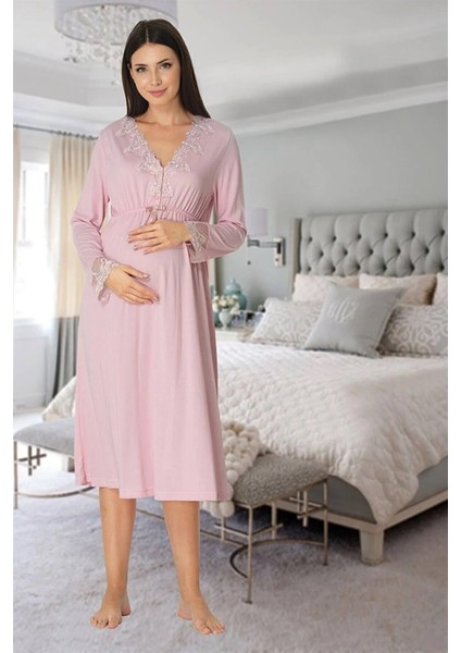 Lohusa Gecelik Pembe - 8093