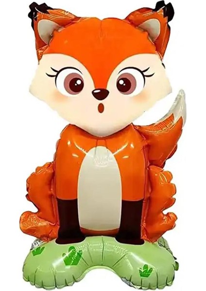 Safari Tilki Figür Ayaklı Folyo Balon 48*50 cm