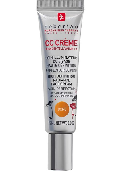 Erborıan cc Crème - Seyehat Boyu Aydınlatıcı Bakım - Dore 15 ml