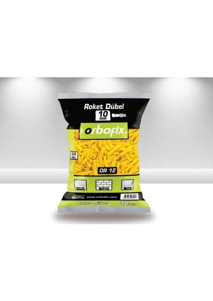 Roket Dübeli 10 mm 500 Lü Paket