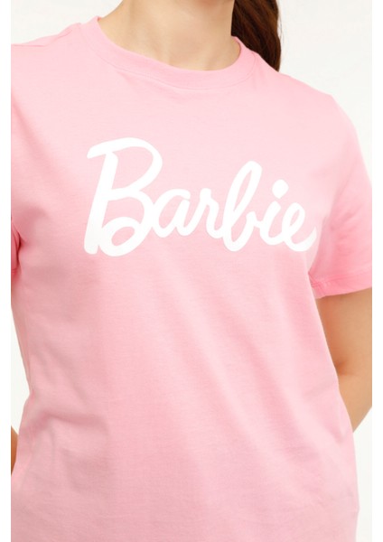 Wl Barbıe 11GFL745 4fx Pembe Kadın Kısa Kol T-Shirt