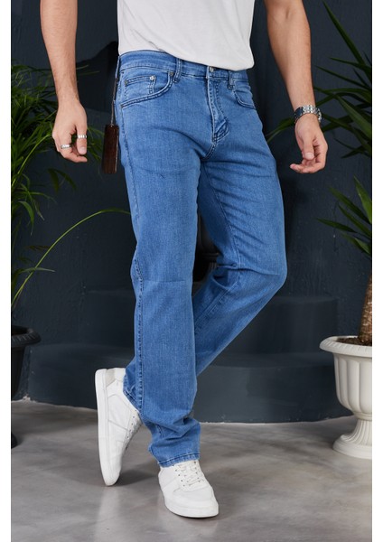 Yüksek Bel Regular Fit Battal Boy Erkek Kot Pantolon Yeni Sezon