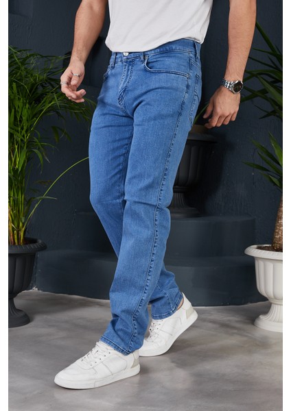 Yüksek Bel Regular Fit Battal Boy Erkek Kot Pantolon Yeni Sezon