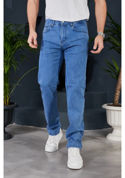 Yüksek Bel Regular Fit Battal Boy Erkek Kot Pantolon Yeni Sezon
