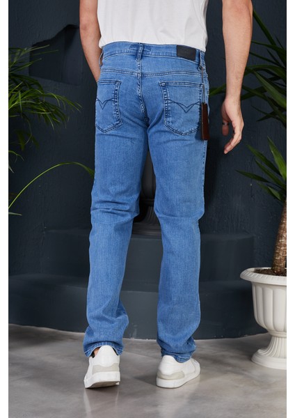 Yüksek Bel Regular Fit Battal Boy Erkek Kot Pantolon Yeni Sezon