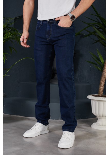 Yüksek Bel Regular Fit Battal Boy Erkek Kot Pantolon Yeni Sezon