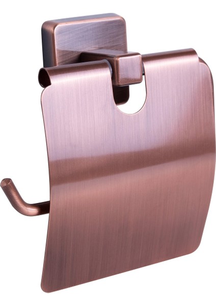 Ml.ab 37088-K Milet Serisi Kapaklı Tuvalet Kağıtlık 12 cm Antik Bakır Kaplama