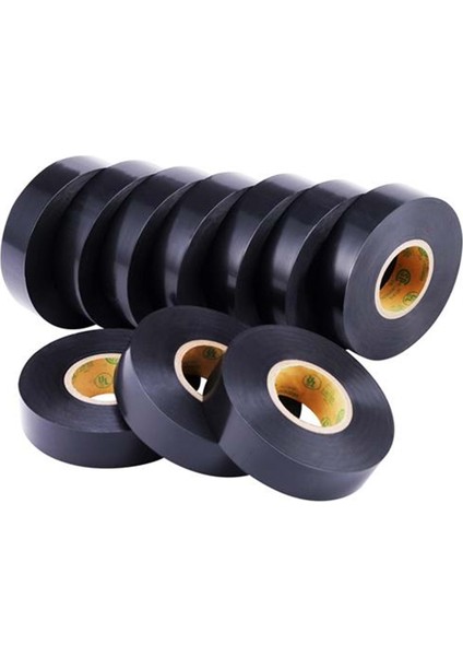Mate 10 Adet Izole Bant Elektrik Bantı Siyah Renk 940036