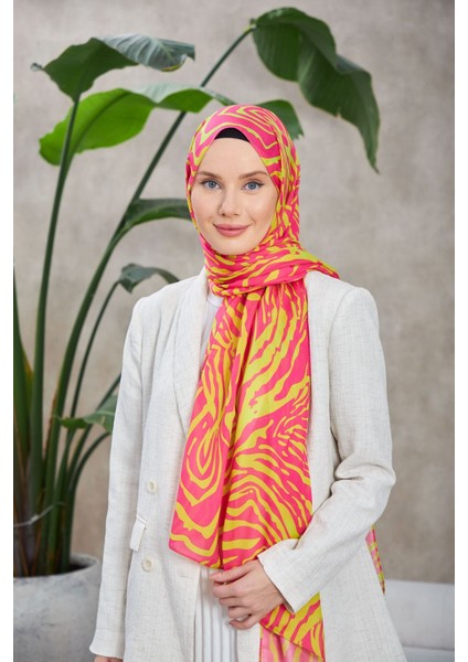 Ethnic Galaxy Soft Şal Pembe Turuncu 3042-12