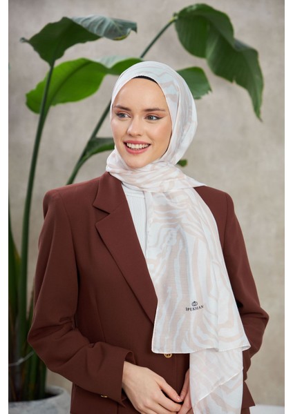 Ethnic Galaxy Soft Şal Beyaz Bej 3042-04 fiyatları