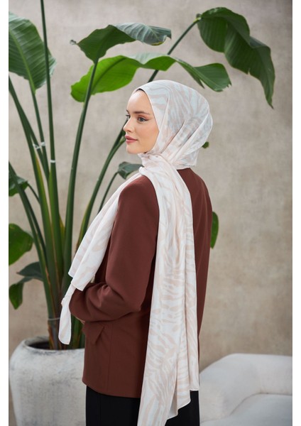 Ethnic Galaxy Soft Şal Beyaz Bej 3042-04 fırsatları