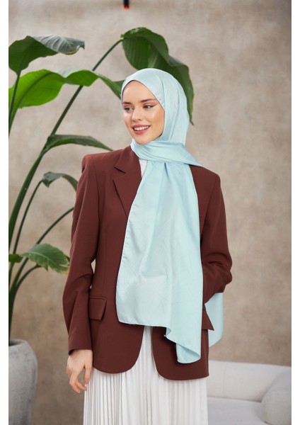 Line Leola Desen Ipeksi Jakar Şal Gri Mavi 9009-10 modelleri