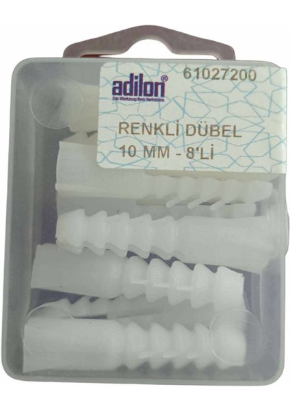 Renkli Dübel 10 Mm-8'li