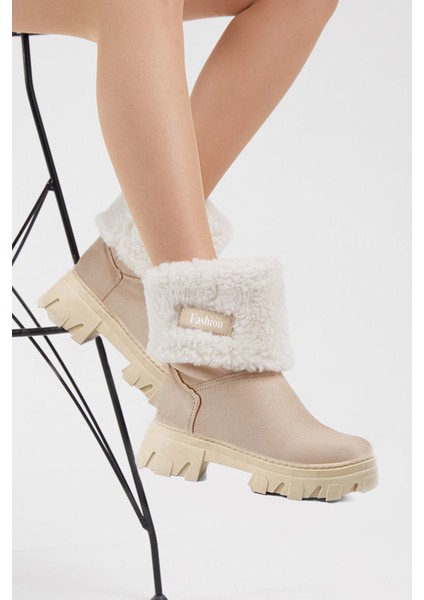 Kız Çocuk Süet Yünlü Rahat Kalıp Bot modelleri