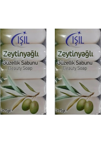 Katı Güzellik Sabunu Zeytinyağlı 5 x 75 gr (2 Paket)