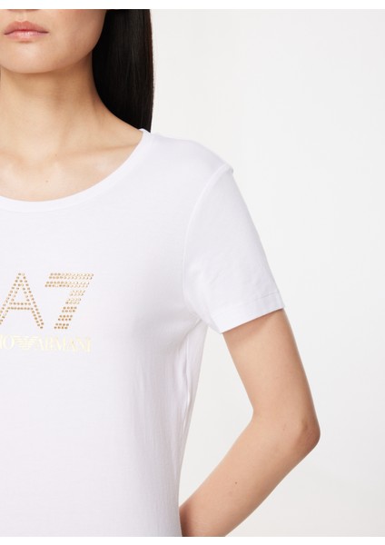 Bisiklet Yaka Düz Beyaz Kadın T-Shirt 8NTT67 fırsatları