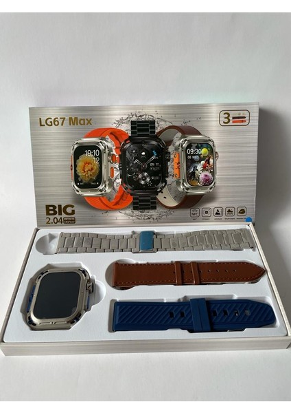 Tekiz Teknoloji Watch Smart 9 Amoled Ekran LG67 Pro Max Watch 9 Sesli Görüşme,siri,bildirim Alma Akıllı Saat 2024