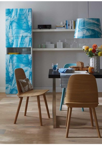 343-1005 Trendyline Murano Blue Kendinden Yapışkanlı Folyo (45CM x 1,5mt)
