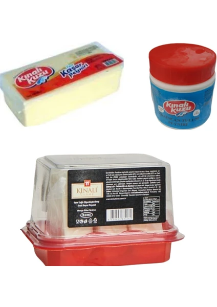 Kınalı Kuzu Kahvaltı 3 Lü Set ( Taze Kaşar Pey.1 Kg-Erzincan Tulum Peyniri 470 Gr- Kınalı Beyaz Peynir  650GR)