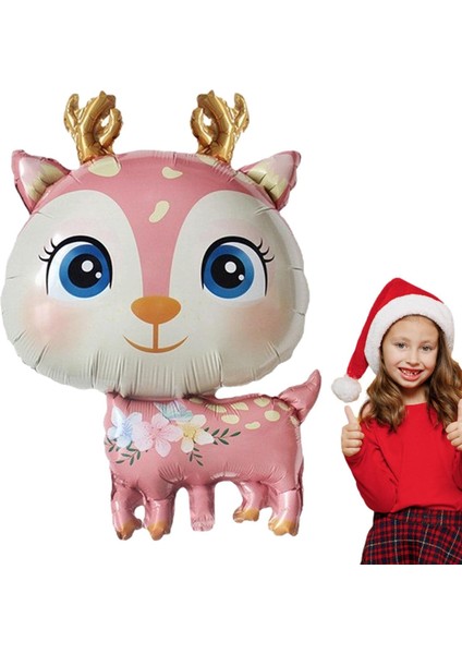 Geyik Pembe Folyo Balon 49X74,5 cm fiyatları