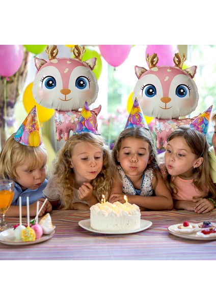 Geyik Pembe Folyo Balon 49X74,5 cm modelleri