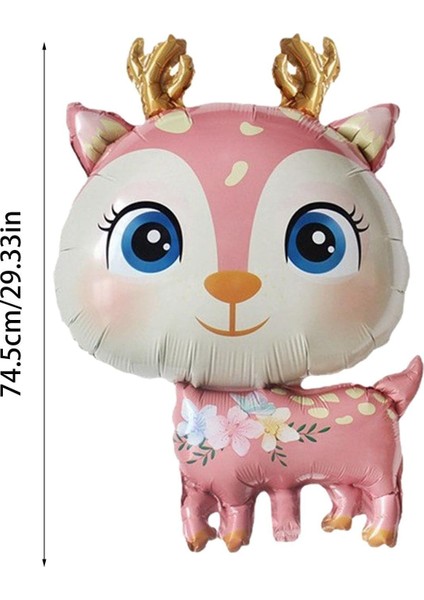 Geyik Pembe Folyo Balon 49X74,5 cm fırsatları