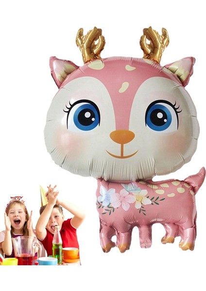 Geyik Pembe Folyo Balon 49X74,5 cm indirimleri