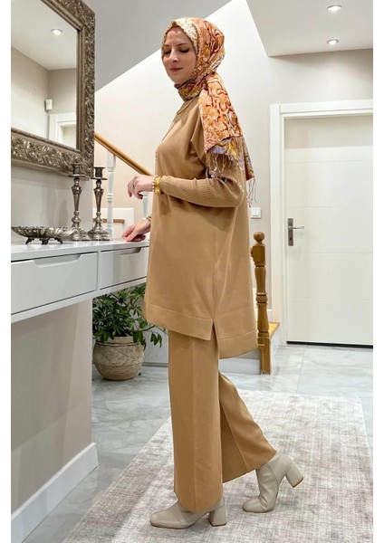Elfida Triko Takım Camel
