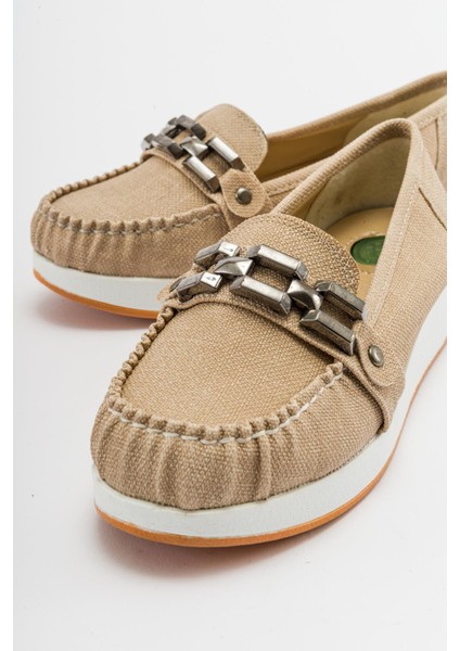 Kare Tokalı Babet Keten Kot modelleri