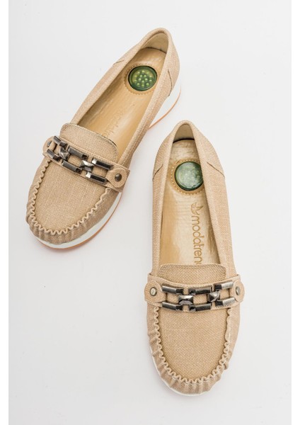 Kare Tokalı Babet Keten Kot indirimleri