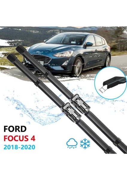 Eraks Car Accesories Ford Focus 4 Ön Cam Silecek Süpürgesi Takımı 2018--2021