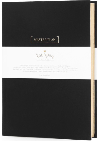 Tarihsiz Haftalık Planlayıcı Master Plan