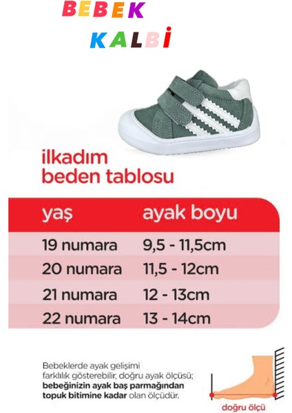 Hakiki Deri Ortopedik Ilk Adım Bebek Ayakkabısı fırsatları