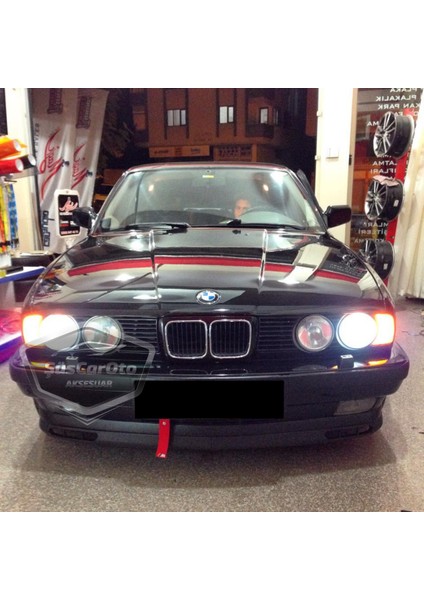 Bmw 5 Serisi E34 1987-1996 Uyumlu Üniversal Laguna Lip Esnek Ön Lip 2 Parça Tampon Altı Dil Karlık Ön Ek