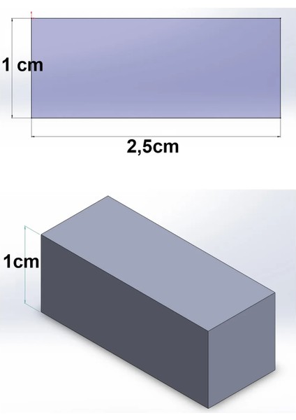 Minyatür Büyük Boy Harman Tuğla Silikon Kalıp (2,5*1*1cm) fiyatları