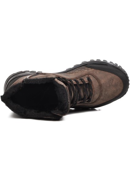 220 Kahve-Siyah Içi Kürklü Unisex Outdoor Bot